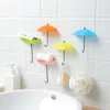 Hooks & Rails 3pcs/pack Kitchen Accessories Plastic Umbrella Strong Adhesive Hook Key Home Decoration Wall Hanging Shelf Gadget