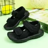 Kinderen Zomer Sandalen Jongens Soft-Soled Strandschoenen Meisjes Prinses Lichtvolle Comfortabele Mesh Schoenen Baby Haak Pailletten Schoenen 210713