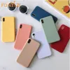 Étuis de téléphone en Silicone mat pour Huawei P30 P20 Lite P10 Mate 20 30 10 Lite Pro 9 Coque de couverture arrière couleur bonbon en TPU