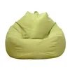 Luie Sofa Cover Solid Chair Covers Without Filler Linnen Doek Lounger Seat Bean Bag Poef Bladerde Couch Tatami Woonkamer Beanbags 220111