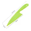 DIY Kitchen Knife For Kids Safe Lettuce Salad Tools Knives Serrated Plastic Cutter Slicer CakeBread Knifes Breakfast Cake Tool WLL703