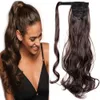 Mtmei Long Straight Clip In Extension Wrap Around Ponytail Synthetic Fake Pony Tail Hairpiece Wavy For Women