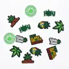 Wholwsale Green Leaf Croc Charms voor Shoe Buckle Decoration Clog Braclet Verjaardag Chritmas Gift