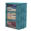 Saco de poeira não tecido Dobrável caixa de armazenamento caixas vestuário caixa de vestuário organizando sacos com janela rre12884