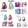 AH-806 806A 806B 806C 806E Headphones New Cute Cartoon Rainbow earphones Gaming Bubble Bluetooth Stereo Headset