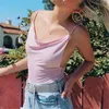 Suchcute Spaghetti Correias T-shirt Feminino Glitter Backless Tops Solta Primavera Mulheres Simples Tee Chrismas Party Outfits 210306