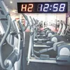 Haute qualité gym lentille anti-éblouissement intérieur numérique télécommande affichage minuterie LED horloge cadre en aluminium durable en gros