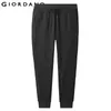 Men Pants Terry Joggers Cotton-Poly Spodnie Meskie Casual Trousers Solid Calca Masculina Stylish Jogger 210715