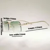 Designer Men's and Women's Beach Par Solglasögon 20% rabatt på Vintage Diamond Cut Rimless Gafas Retro Shades Mänglasögon för att köra Clear Glasses Women Frame Eyewear