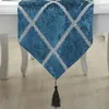 Grande Leltice Table Runner Europeia Tabela Tabela de Chá Moderna Simples Moda Cama Bandeira