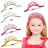 Baby Crown Headbands Princess Tiara Pearl Star Headband Birthday Wears Girls Kids Sparkle Elastic Hairbands Rhinestone Luxury Headwear Kha635