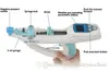 Pistola de água antienvelhecimento portátil para clareamento da pele antirrugas Plaqueta rica em plasma PRP Pistor Injetor Mesotherapy Gun Mesogun com 5/9 pinos