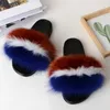 Mulheres Mulheres Raccoon Pele Chinelos Senhoras Senhoras Slides Feminino Feminino Sandálias Fluffy House Sapatos Menina Bonito Flip Flops Grande Tamanho H0914