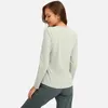 L-129 langärmeliges T-Shirt Slim Fit Sweatshirts Yoga-Tops Outfit Sportmantel Butter-weiche Hoodie Frauen Freizeit Shirts Laufende Fitness-Kleid