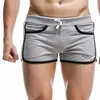 Novedad 100% Pantalones cortos de algodón para hombre, Pantalones cortos de tiro bajo, Pantalones cortos para hombre, Pantalones para correr, bañadores Kurze Hosen 210316