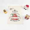 70 * 50 cm Decorazione per feste Borsa regalo natalizia Elemento natalizio camioncino albero Borse natalizie Tasca per caramelle bocca in puro cotone