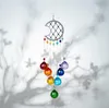Ciondoli ornamentali acchiappasogni con prismi colorati a sfera di cristallo Decorazioni per interni ed esterni da giardino Rainbow Maker