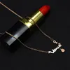 Naszyjniki wiszące 2021 316L Naszyjnik łańcucha ze stali nierdzewnej dla kobiet proste różowe złoto kolor konstelacji męskiej biżuteria