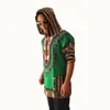 Pan Hunkle Nowy Design Dashiki Bluzy Luźne Afrykańskie Print Dashiki Tkanina Kaptur 100% Bawełna Moda Robe Odzież Unisex Kimono 201020