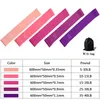 5 가지 색상 저항 밴드 세트 피트니스 장비 요가 체육관 강도 운동 탄성 밴드 저항 밴드 실내 야외 피트니스 C0224