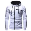 Moda-homens Hoodies Moletons Homens Casual Hooded Primavera Outono Zippers Fleece Sports