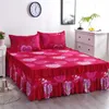 Bed Rok Pak Mode Europese Amerikaanse Stijl 1 Sprei + 2 Kussensloop Beddengoed Laken Slaapkamer Decoratie Benodigdheden F0001 210706