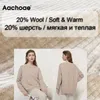 Aachoae O Hals Cashmere Pullover Trui Vrouwen Batwing Lange Mouw Losse Zachte Wol Sweaters Gebreide Jumpers Casual Tops 211018