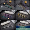 4Pcs Set Reusable Stainless Steel Metal Straw Drinking Straws Washable With 2 Cleaning Brush For Mugs Factory price expert design Quality Latest Style Original