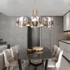 Postmoderne simple lumière lustre de luxe lampes personnalité verre créatif duplex bâtiment villa salle à manger salon chambre