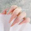 240pcs DIY Ballet False Nails Tips Solid Color Stiletto Full Cover Nail Art Tip Fingernails Decoration For Christmas Gift