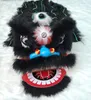 Klassisk Kid Lion Dance Mascot Kostymålder 5-10 14 tum Tecknad Ull Prop Sub Play Funny Parade Outfit Klänning Sport Traditionell Party Carnival