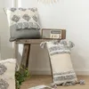 Decoratieve kussensloop 45 * 45 Nordic Katoen Canvas Marokko Tufted Kwastje Sofa Seat Car Bed Cushion Cover Home Art Herfst Decor 210317