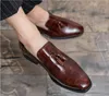 Zapatos de vestir de lujo británicos para hombres para hombre Coiffeur Borla Mocasines formales Zapato de fiesta de boda clásico Calzado Slip On Plus Tamaño 38-45