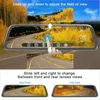 Auto Rückfahrkameras Parksensoren Roman 10 Zoll Stream Media DVR Dual Lens HD 1080p 32G Spiegel Video -Rekorder Dash Cam8378163