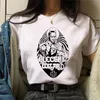 T-shirt Femme WVIOCE HAUTE QUALITÉ MODALE MODES À Manches courtes Lâche Femmes Harajuku 90s Devil Lucifer imprimé Vêtements blancs