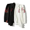 Sweatshirts for Men Women Yokosuka Souvenir Plum Flower Embroidery Hoodie Long Sleeve O Neck Cotton Knit Harajuku Pullover 210813