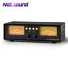 Nobsound MIC+LINE Analogico Doppio VU Meter Livello Sonoro DB Pannello Display Splitter Audio a 4 Vie Switcher Box Visualizzatore di Spettro Musicale 211011