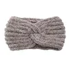 Sticked Wool Cross Sports Headband Ear Protection Headgear Handgjorda fluffiga tillbehör Varm corduroy pannband1267469