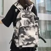 Rucksack Damen und Herren Mode Harajuku Mädchen Männlich Schultasche Weiblich Graffiti Print Buch Junge Tasche Nylon Damen Laptop Student