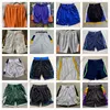 Shorts Basketbal Team Print City Short Sport Wear Broek met Blauw Geel Wit Zwart Paars Hoogwaardige Size S-XXXL 010