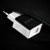 Snabb QC3.0 Högkvalitativ användbar väggladdare USB Snabbavgift 5V 3A 9V 2A Travel Power Adapter Laddning med US EU-kontakt för iPhone Samsung Cellphone Universal