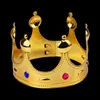 Cosplay King Queen Crown Party Hats Opona Prince Princess Crowns Przyjęcie urodzinowe kapelusz złoty srebrny 2 kolory z torbą opp. 8 kolorów FWE8229989