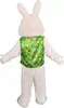 Halloween Pasen Rabbit Mascotte Kostuum Hoge Kwaliteit Cartoon Buuny Themakarakter Kerst Carnaval Volwassenen Verjaardagsfeestje Fancy Outfit