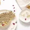 Kitchen Storage & Organization Pineapple Ceramic Tray Jewelry Pallet Food Dry Fruit Plate Home Decoration