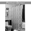 Peva Morocco花のバスルームのカーテンのフックと水着の防止シャワーカーテン家のキッチンルームD30 211116