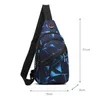 chest bag fashion printing crossbody fanny pack portable outdoor sport cycling climbing shoulder packs unisex men women fitness duffel bags