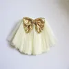 wholesale baby girl sequined bows skirt tutu children dancing petti princess kids party flower gown 210529