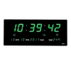 Large Electronic Wall Clock Alarm Hourly Chime Function Calendar Temperature Display Table Clocks With Plug Digital LED 220115