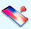 Fundas transparentes con airbag antichoque de colores degradados para iPhone 13 12 Mini 11 Pro Max XS 8 7Plus 6S