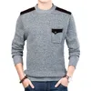 DIMUSI Winter Herrenpullover Casual Herren Warm Rollkragen Einfarbig Pullover Mäntel Mann Slim Fit Strickpullover Kleidung 3XL T200402